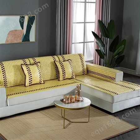 沙发垫 夏季凉席 防滑坐垫 客厅皮沙发竹凉席垫