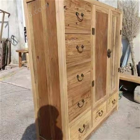 古典民俗家用实木风化木老门板柜子 适用范围广 造型美观