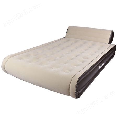工厂现货批发加厚加高双人充气植绒床 便携PVC家用户外简易气垫床