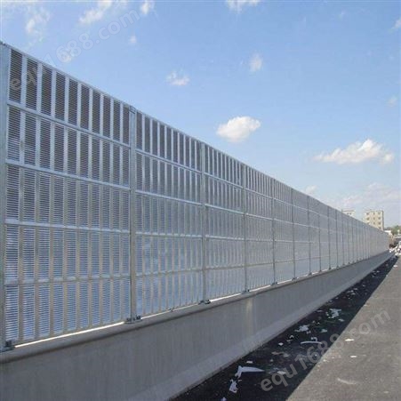 高速公路声屏障隔音墙吸音板隔音棉金属防护墙