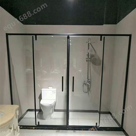 锦良装饰 卫生间干湿分离 淋浴房隔断 防爆玻璃 支持定制