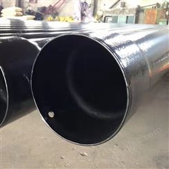N-HAP黑色涂塑管 电力改造护套管 热浸塑钢管 穿线管材150