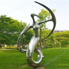 不锈钢雕塑 金属景观雕塑美陈 动物造型雕像定制 美观大方