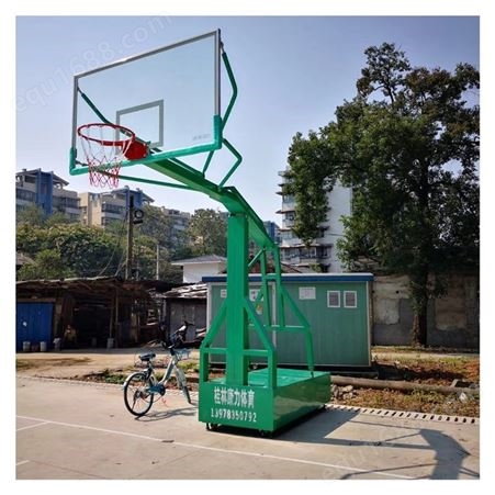带轮标准篮球框户外成人移动室外篮球比赛仿液压家用篮球架安装