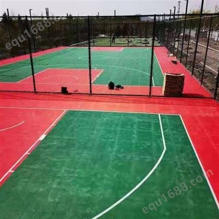 学校单位篮球场地胶35x40cm加厚耐磨塑胶块状免费设计