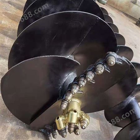 钰荣 挖掘机用合金钻头 螺旋钻机 液压动力头螺旋打桩机