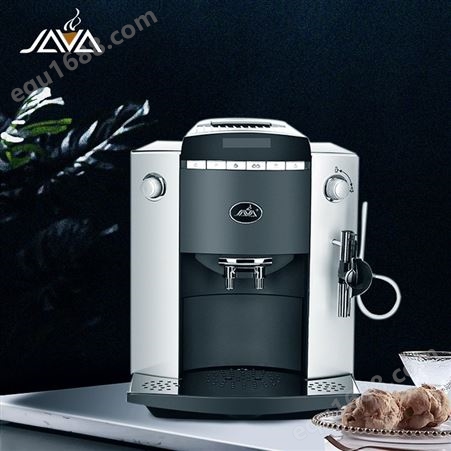 家用小型现磨咖啡机研磨咖啡机意式咖啡机一键出杯打奶泡咖啡一体机010A