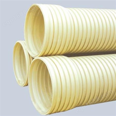 U-PVC双壁波纹管摩擦阻力小塑料排水管现货供应 广东统塑
