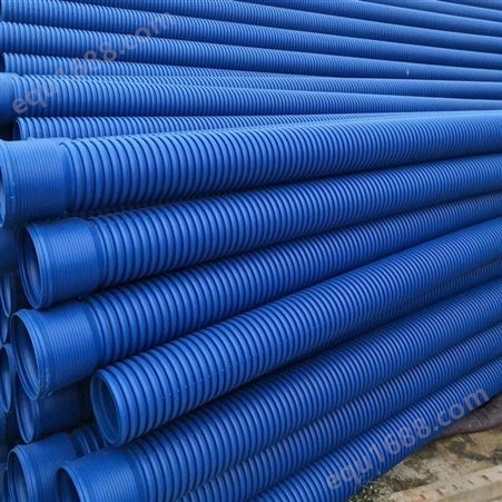 PVC-M增强双壁波纹管水利工程排污管厂家定制 统塑