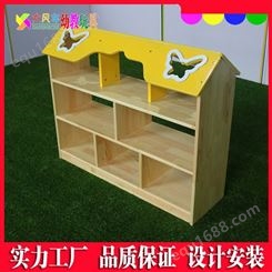 南宁幼儿园室内组合书包柜 儿童实木玩具柜鞋柜