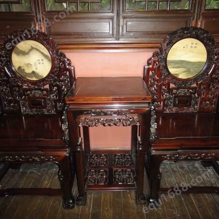 上海回收老红木太师椅 上海老红木太师椅收购