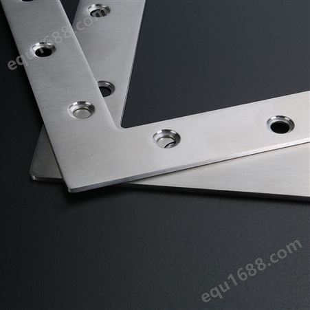 加厚不锈钢大角码TL型角马90度直角角铁平面固定层板托家具连接件