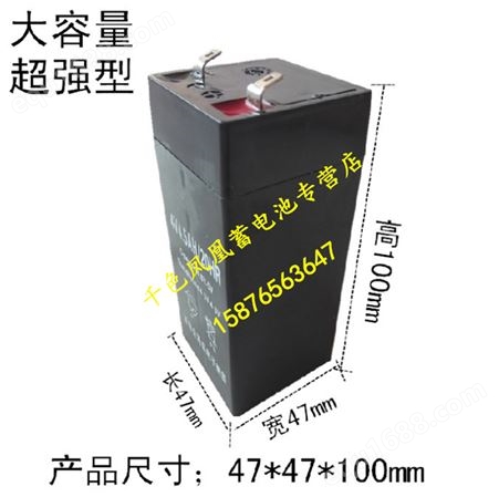 RUISEN蓄电池 4V5AH/20HR 电子秤/台秤/电子吊秤/计价秤/磅秤电瓶