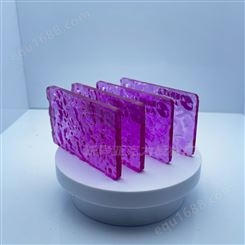 新异紫色石头纹亚克力板彩色透明水波纹波浪板有机玻璃装修隔断