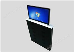 桌面液晶屏升降机 带升降电脑的办公桌 超薄一体升降器 长欣品牌