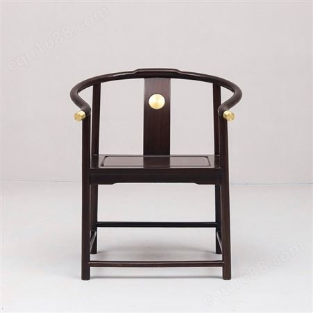 天一美家新中式圈椅实木客厅太师椅仿古靠背椅家具定制