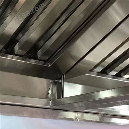 不锈钢油烟罩 排烟管道 油烟净化设备 商用厨房 支持定制 裕富宝