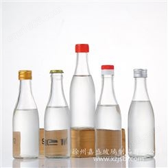 批发透明玻璃白酒瓶 500ml装自酿散酒瓶密封带盖空酒瓶子印刷LOGO