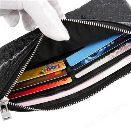 迷你真皮卡包可定制盒RFID防盗刷钱包